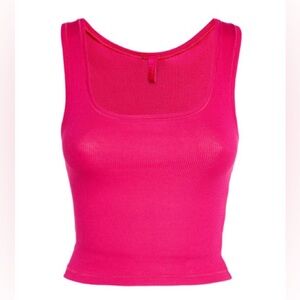 SKIMS COTTON RIB TANK | RASPBERRY